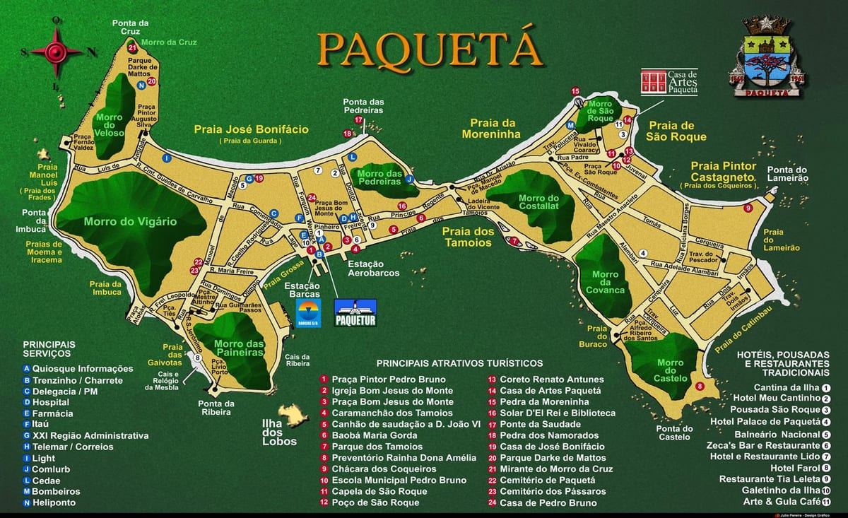 ਨਕਸ਼ਾ ਦੇ Île de Paquetá