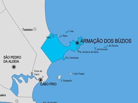 ਨਕਸ਼ਾ ਦੇ Armação dos Búzios ਨਗਰਪਾਲਿਕਾ