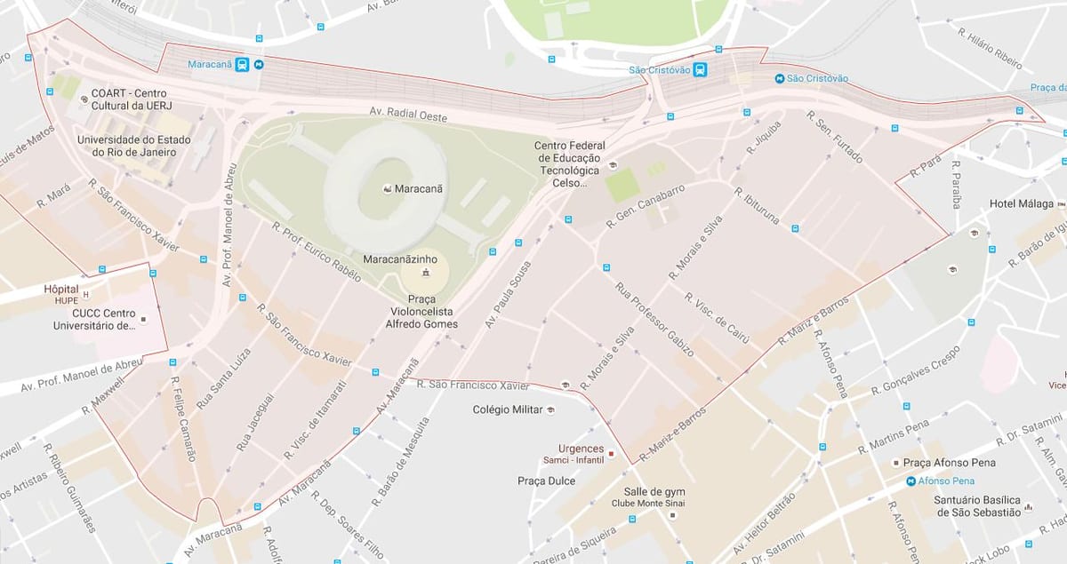 ਨਕਸ਼ਾ ਦੇ bairro Maracanã