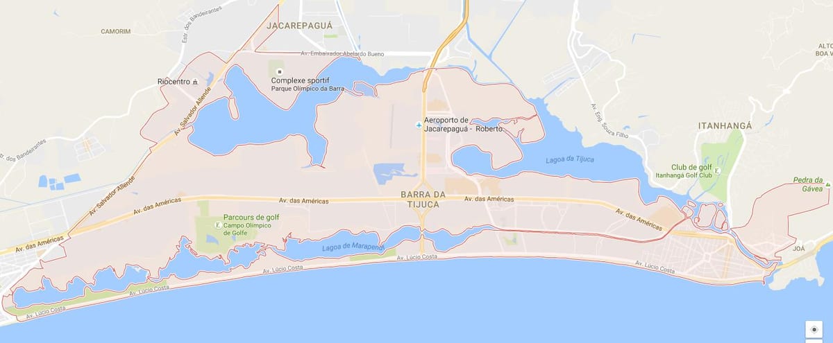 ਨਕਸ਼ਾ ਦੇ Barra da Tijuca