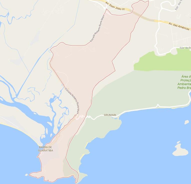 ਨਕਸ਼ਾ ਦੇ Barra de Guaratiba