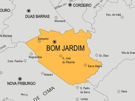 ਨਕਸ਼ਾ ਦੇ Bom Jardim ਨਗਰਪਾਲਿਕਾ