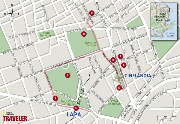 ਨਕਸ਼ਾ ਦੇ Cinelândia