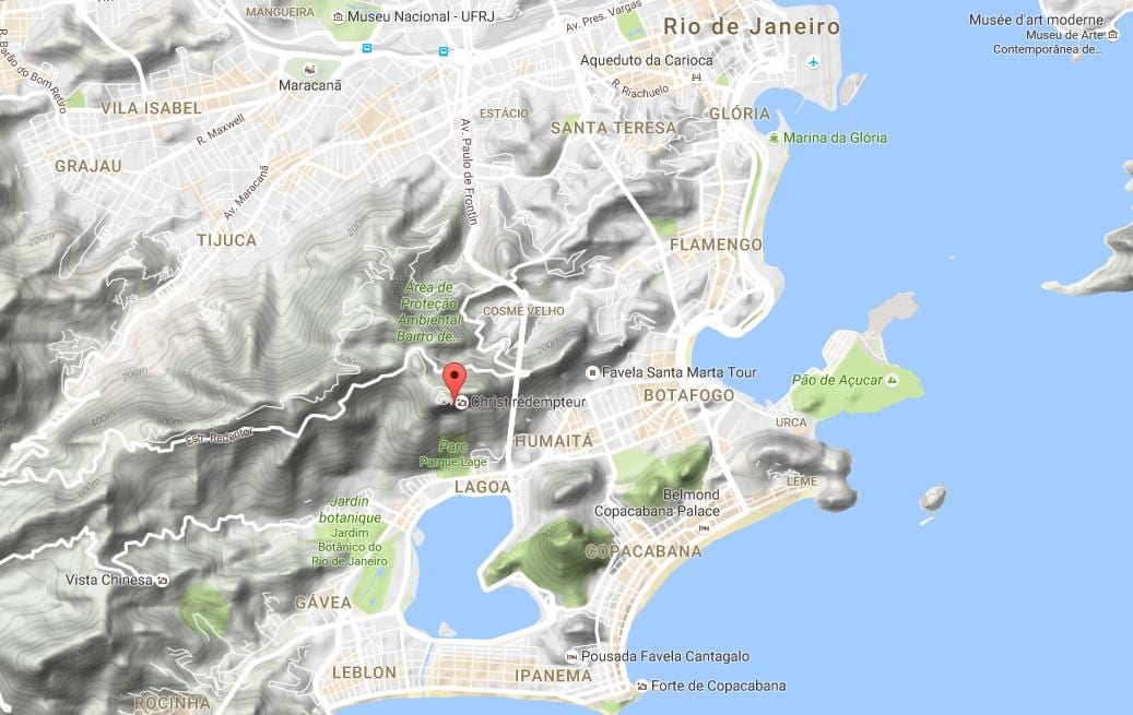 ਨਕਸ਼ਾ ਦੇ Corcovado