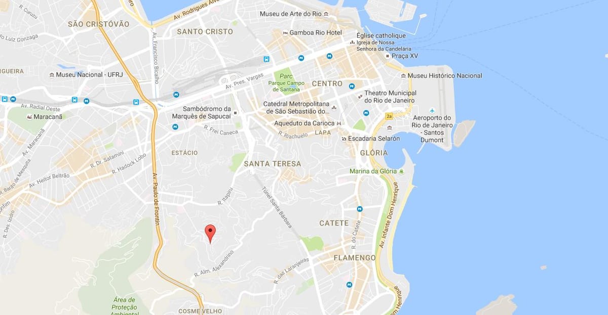 ਨਕਸ਼ਾ ਦੇ favela Mangueira