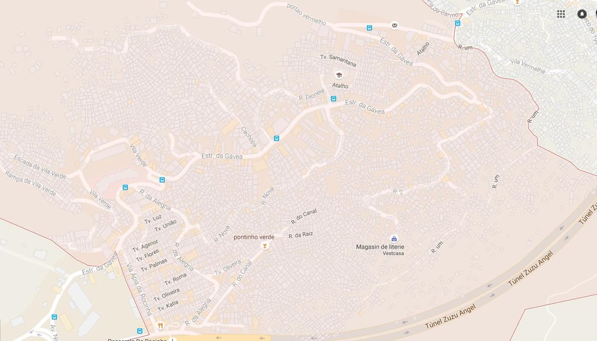 ਨਕਸ਼ਾ ਦੇ favela Rocinha