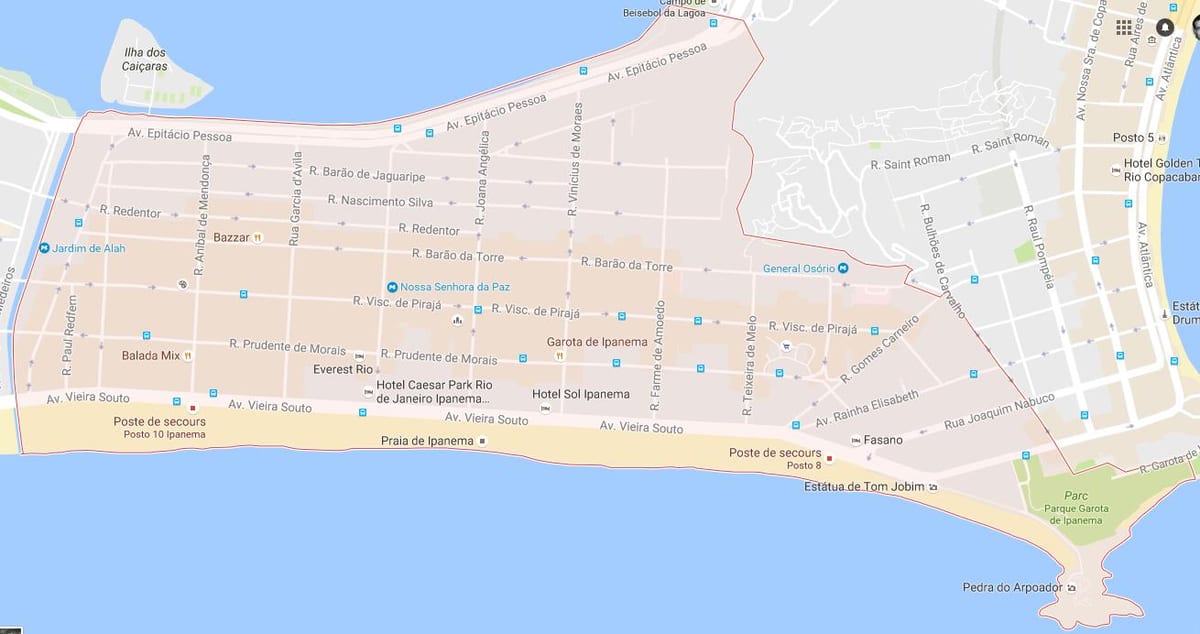 ਨਕਸ਼ਾ ਦੇ Ipanema