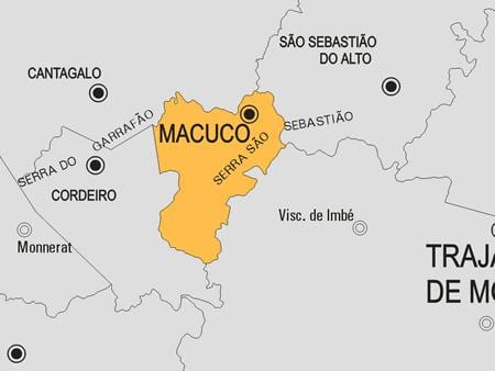 ਨਕਸ਼ਾ ਦੇ Macuco ਨਗਰਪਾਲਿਕਾ