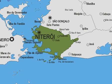 ਨਕਸ਼ਾ ਦੇ Niterói ਨਗਰਪਾਲਿਕਾ