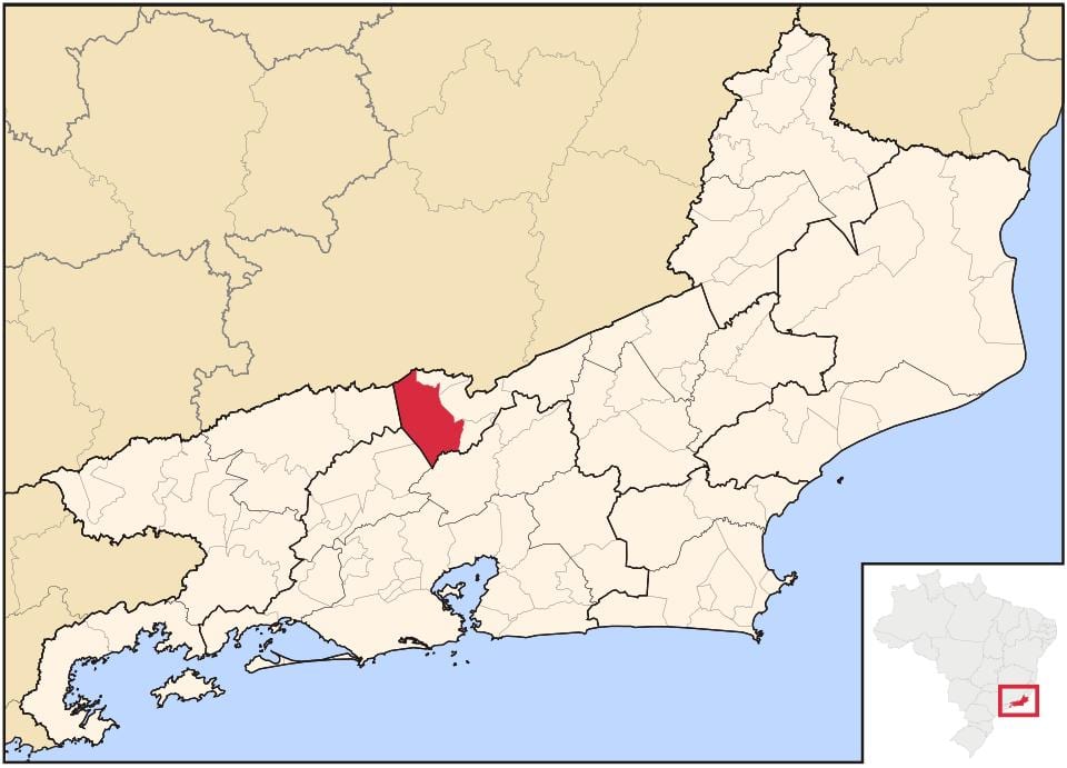 ਨਕਸ਼ਾ ਦੇ Paraíba do Sul