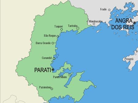 ਨਕਸ਼ਾ ਦੇ Parati ਨਗਰਪਾਲਿਕਾ
