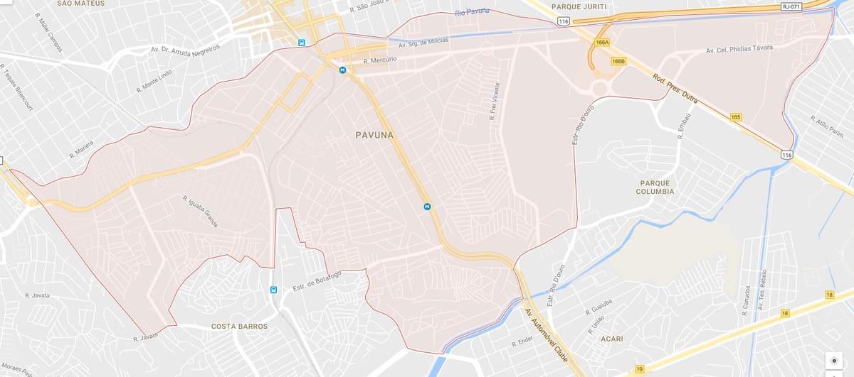 ਨਕਸ਼ਾ ਦੇ Pavuna