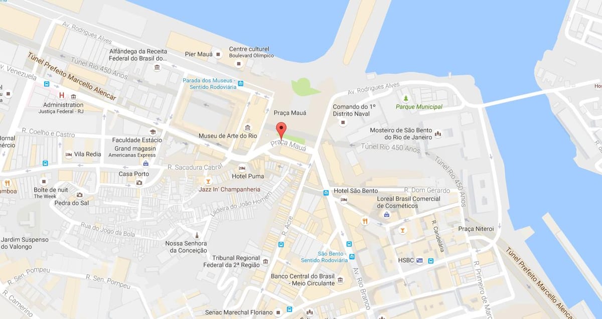 ਨਕਸ਼ਾ ਦੇ Praça Mauá