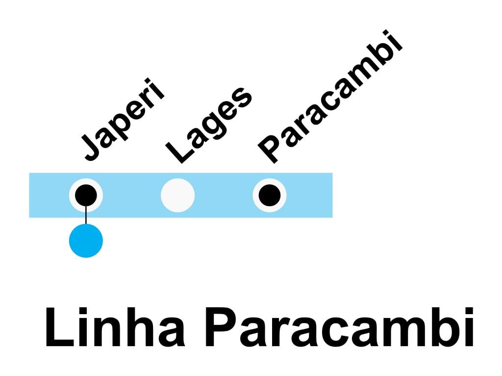 ਨਕਸ਼ਾ ਦੇ SuperVia - ਲਾਈਨ Paracambi