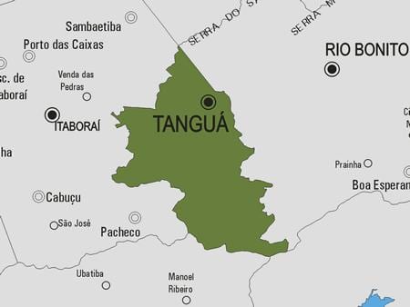 ਨਕਸ਼ਾ ਦੇ Tanguá ਨਗਰਪਾਲਿਕਾ