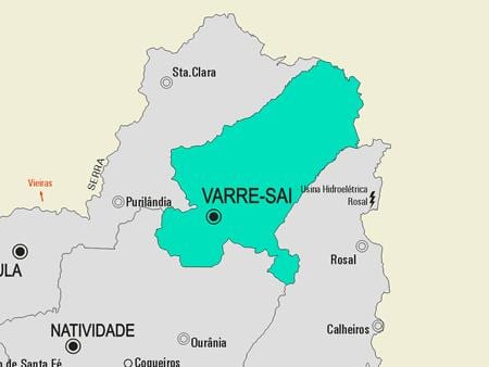 ਨਕਸ਼ਾ ਦੇ Volta Redonda ਨਗਰਪਾਲਿਕਾ