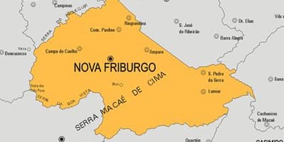 ਨਕਸ਼ਾ ਦੇ ਨੋਵਾ Friburgo ਨਗਰਪਾਲਿਕਾ
