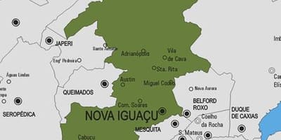 ਨਕਸ਼ਾ ਦੇ ਨੋਵਾ Iguaçu ਨਗਰਪਾਲਿਕਾ