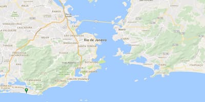ਨਕਸ਼ਾ ਦੇ ਬੀਚ Barra da Tijuca