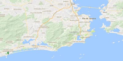 ਨਕਸ਼ਾ ਦੇ ਬੀਚ Recreio dos Bandeirantes