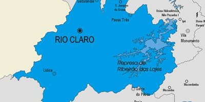 ਨਕਸ਼ਾ ਦੇ ਰਿਓ Claro ਨਗਰਪਾਲਿਕਾ