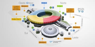 ਨਕਸ਼ਾ ਦੇ ਸਟੇਡੀਅਮ Maracana