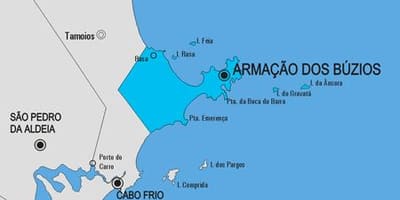 ਨਕਸ਼ਾ ਦੇ Armação dos Búzios ਨਗਰਪਾਲਿਕਾ