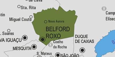 ਨਕਸ਼ਾ ਦੇ Belford Roxo ਨਗਰਪਾਲਿਕਾ
