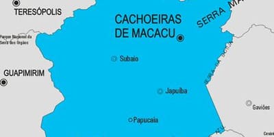 ਨਕਸ਼ਾ ਦੇ Cachoeiras de Macacu ਨਗਰਪਾਲਿਕਾ