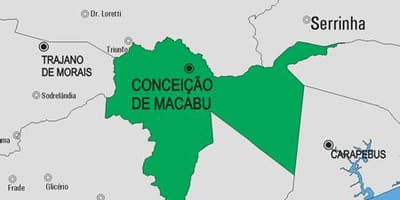 ਨਕਸ਼ਾ ਦੇ Conceição de Macabu ਨਗਰਪਾਲਿਕਾ