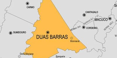 ਨਕਸ਼ਾ ਦੇ Duas Barras ਨਗਰਪਾਲਿਕਾ