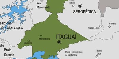 ਨਕਸ਼ਾ ਦੇ Itaguaí ਨਗਰਪਾਲਿਕਾ