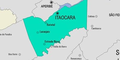 ਨਕਸ਼ਾ ਦੇ Itaocara ਨਗਰਪਾਲਿਕਾ