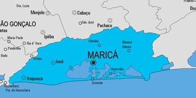 ਨਕਸ਼ਾ ਦੇ Maricá ਨਗਰਪਾਲਿਕਾ