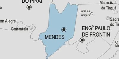 ਨਕਸ਼ਾ ਦੇ Mendes ਨਗਰਪਾਲਿਕਾ