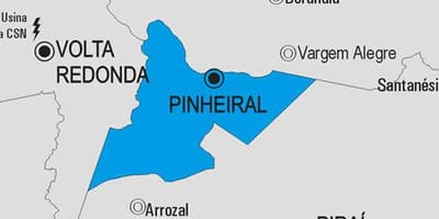 ਨਕਸ਼ਾ ਦੇ Pinheiral ਨਗਰਪਾਲਿਕਾ