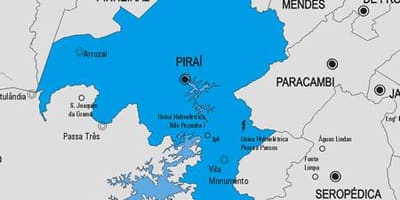 ਨਕਸ਼ਾ ਦੇ Piraí ਨਗਰਪਾਲਿਕਾ