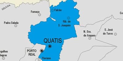 ਨਕਸ਼ਾ ਦੇ Quatis ਨਗਰਪਾਲਿਕਾ