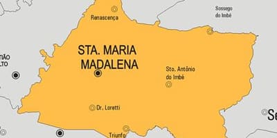 ਨਕਸ਼ਾ ਦੇ Santa Maria Madalena ਨਗਰਪਾਲਿਕਾ