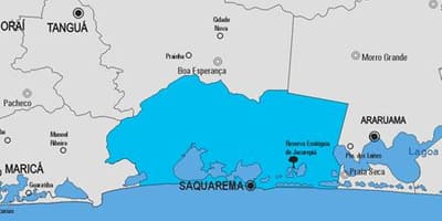 ਨਕਸ਼ਾ ਦੇ Saquarema ਨਗਰਪਾਲਿਕਾ