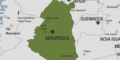 ਨਕਸ਼ਾ ਦੇ Seropédica ਨਗਰਪਾਲਿਕਾ