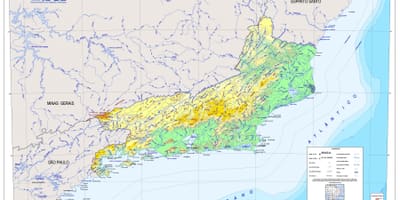 ਨਕਸ਼ਾ ਦੇ topographic ਰਿਓ ਦੇ ਜਨੇਯਰੋ